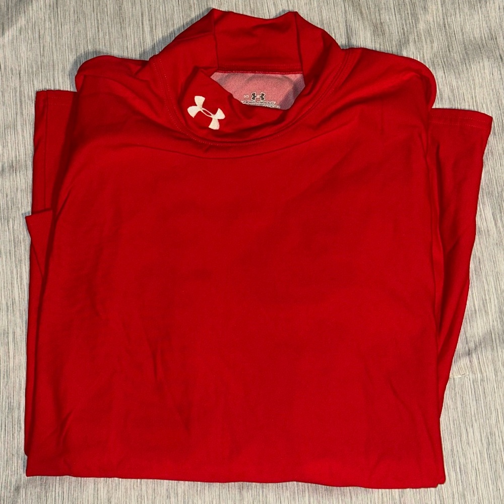 Under Armour Men’s Compression Long Sleeve - Red - Size Large